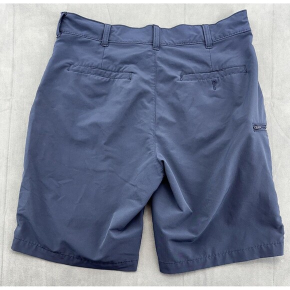 Lee Flex Shorts Lot x2 Mens 34 Navy Blue Beige Stretch Zip Pocket Casual Outdoor - Picture 2 of 16